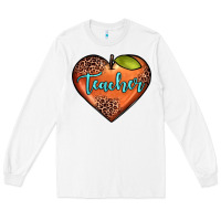 White teacher heart Long Sleeve Tee - JahusDesignShop