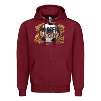 Burgundy soccer mom Zipper Hoodie - AdoDesignShop