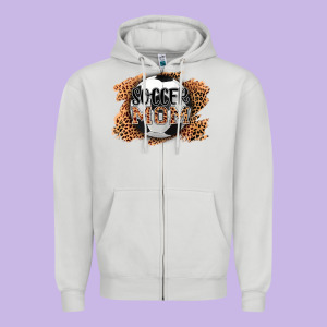 Soccer Mom Zipper Hoodie Designed By Adodesignshop