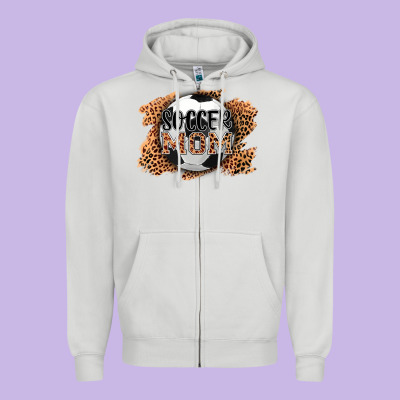 Soccer Mom Zipper Hoodie Designed By Adodesignshop