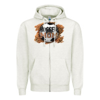 Oatmeal Heather soccer mom Zipper Hoodie - AdoDesignShop