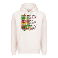 Pale Pink inspiring black leaders juneteenth Premium Hoodie - LillyAllenDesigns