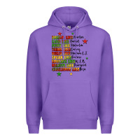 Purple inspiring black leaders juneteenth Premium Hoodie - LillyAllenDesigns