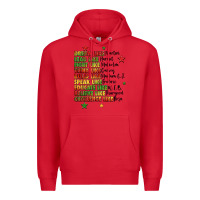 Red inspiring black leaders juneteenth Premium Hoodie - LillyAllenDesigns