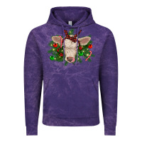 Cloud Purple Christmas charolais calf Vintage Hoodie - RanaPortraitStore