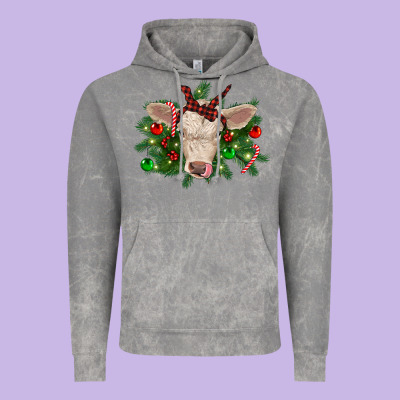 Christmas Charolais Calf Vintage Hoodie Designed By Ranaportraitstore