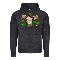 Vintage Black Christmas charolais calf Vintage Hoodie - RanaPortraitStore