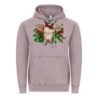Vintage Zinc Christmas charolais calf Vintage Hoodie - RanaPortraitStore