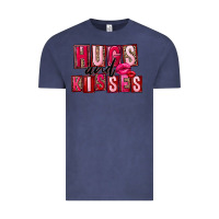 Vintage Denim hugs and kisses Vintage Tee - FaDigitalArtStudio
