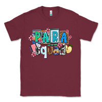 Burgundy para squad Classic Tee - AdoDesignShop