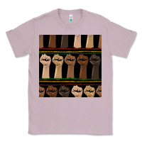 Lilac melanin rised fist seamless pattern Classic Tee - BundleAndBundleShop