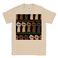 Mushroom melanin rised fist seamless pattern Classic Tee - BundleAndBundleShop