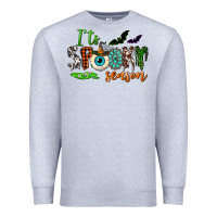 Heather Grey it's spooky season Premium Sweatshirt - NancyCooperArtShop