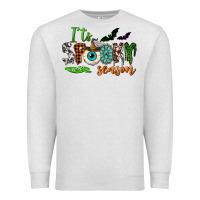 Oatmeal Heather it's spooky season Premium Sweatshirt - NancyCooperArtShop