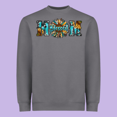 Blessed Mom Heavyweight Sweatshirt Designed By Ranaportraitstore