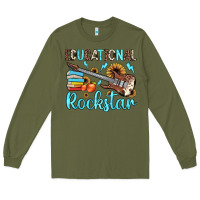 Army Green educational rockstar Long Sleeve Tee - JahusDesignShop