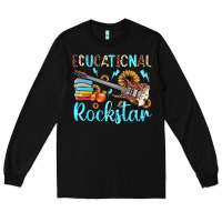 Black educational rockstar Long Sleeve Tee - JahusDesignShop
