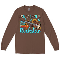 Chestnut educational rockstar Long Sleeve Tee - JahusDesignShop