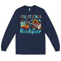 Navy educational rockstar Long Sleeve Tee - JahusDesignShop