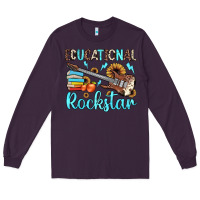 Plum educational rockstar Long Sleeve Tee - JahusDesignShop