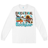 White educational rockstar Long Sleeve Tee - JahusDesignShop