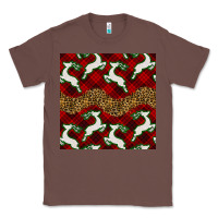 Chestnut christmas deer and plaid seamless pattern Classic Tee - BundleAndBundleShop