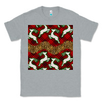 Heather Grey christmas deer and plaid seamless pattern Classic Tee - BundleAndBundleShop