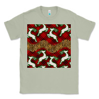 Matcha christmas deer and plaid seamless pattern Classic Tee - BundleAndBundleShop