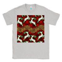 Moon Dust christmas deer and plaid seamless pattern Classic Tee - BundleAndBundleShop