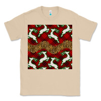 Mushroom christmas deer and plaid seamless pattern Classic Tee - BundleAndBundleShop