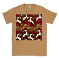 Toasted Coconut christmas deer and plaid seamless pattern Classic Tee - BundleAndBundleShop