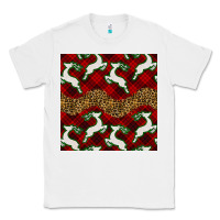 White christmas deer and plaid seamless pattern Classic Tee - BundleAndBundleShop
