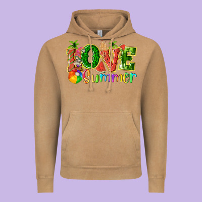 Love Summer With Watermelon Tbw Vintage Hoodie Designed By Texasbilliewilder