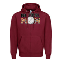 Burgundy volleyball mom Zipper Hoodie - AdoDesignShop