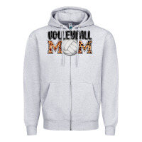 Heather Grey volleyball mom Zipper Hoodie - AdoDesignShop