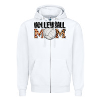 White volleyball mom Zipper Hoodie - AdoDesignShop