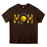 Chocolate Brown mom lacrosse Heavy Core Tee - RacoonDesign