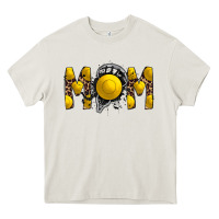 Cream mom lacrosse Heavy Core Tee - RacoonDesign