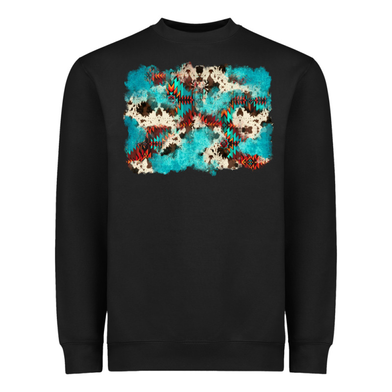 Aztec Cowhide Background Heavyweight Sweatshirt by Zillion Design Studio | Teevron
