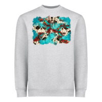 Heather Grey aztec cowhide background Heavyweight Sweatshirt - Zillion Design Studio