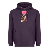 Plum skeleton hand with sugar valentines day Heavyweight Hoodie - MaliasSmallBusiness