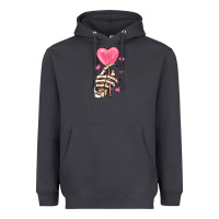 Smoke skeleton hand with sugar valentines day Heavyweight Hoodie - MaliasSmallBusiness