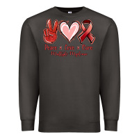 Smoke Peace love cure Multiple Myeloma Premium Sweatshirt - NancyCooperArtShop