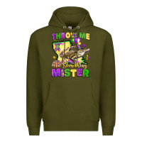 Army Green throw me something mister louisiana mardi gras Premium Hoodie - LillyAllenDesigns