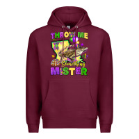 Burgundy throw me something mister louisiana mardi gras Premium Hoodie - LillyAllenDesigns