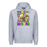 Heather Grey throw me something mister louisiana mardi gras Premium Hoodie - LillyAllenDesigns