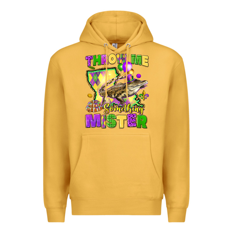 Throw Me Something Mister Louisiana Mardi Gras Premium Hoodie by LillyAllenDesigns | Teevron