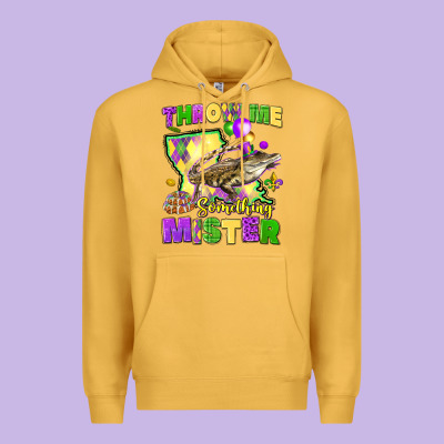 Throw Me Something Mister Louisiana Mardi Gras Premium Hoodie Designed By Lillyallendesigns