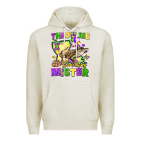 Oatmeal Heather throw me something mister louisiana mardi gras Premium Hoodie - LillyAllenDesigns