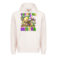 Pale Pink throw me something mister louisiana mardi gras Premium Hoodie - LillyAllenDesigns